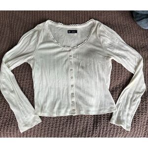 Gap Long Sleeve Button Top M